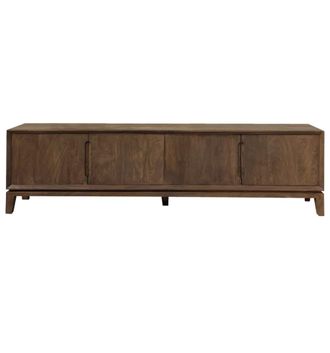 Moloo Mueble de tv de 210 cm en madera maciza cepillada