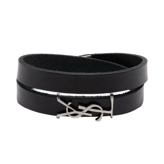 Saint Laurent Brazalete Opyum Doble Vuelta - Accessories - Mujer - Negro - M