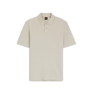 BOSS Regular-fit polo shirt in honeycomb-structured cotton pique