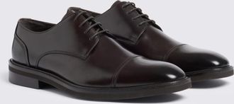 John White Broad Brown Wide Fit Derby Shoe