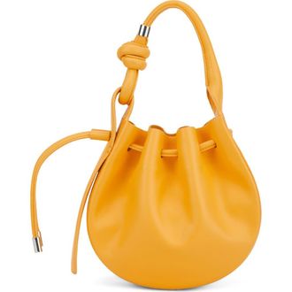 Behno Mini Ina Pebble Leather Crossbody Bag in Pollen at Nordstrom
