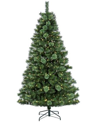 National Tree Company 7.5Ft Pre-Lit Ontaria Pine Tree With Led Lights