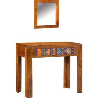 vidaXL Tavolo da Trucco con cassetto Marrone 90 x 45 x 75 cm - Vidaxl