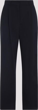 Max Mara Blue Wool Pant