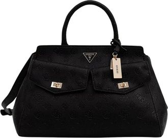 Guess Blake Large Satchel - Dames - Tassen - Zwart - Maat: ONE Size Zijde