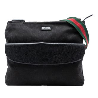 Gucci Tweedehands Gg Canvas Web Schoudertas
