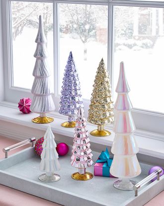 Cody Foster & Co. Pastel Glass Trees, Set of 6