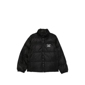 Dr&ocirc;le de Monsieur Quilted Logo-print Jacket