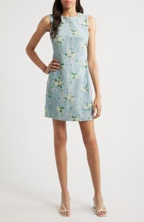 Sister Jane Harmony Bead Sleeveless Denim Minidress in Blue at Nordstrom Rack, Size Large