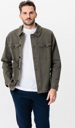 Perform Collection Twill overshirt - Donker olijfgroen