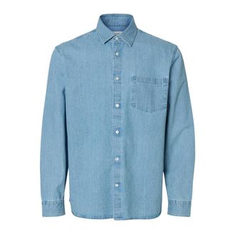 Selected Overhemden - Heren - Overhemden - Blauw - Maat: M Katoen