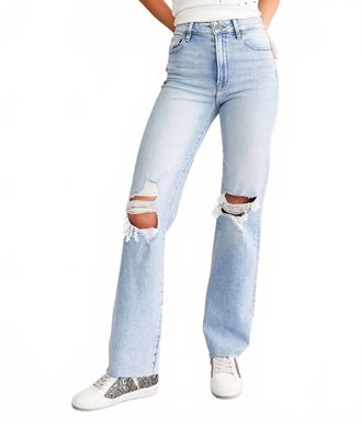 Hidden Jeans Ella Straight Leg Jeans In Light Vintage Wash