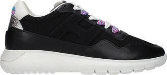 Hogan Interactivo 3 Mujers Zapatillas de cuero negras