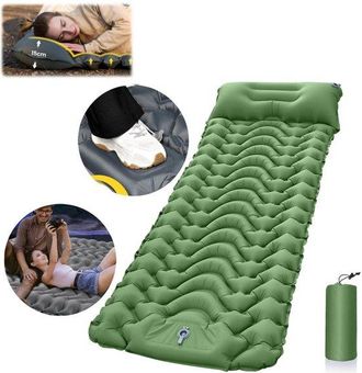 OEM Colch&oacute;n De Aire Autoinflable Para Camping, Colchoneta Inflable Port&aacute;til Para Dormir, Colch&oacute;n Inflable Accionado Con El Pie, 198 X 70 Cm