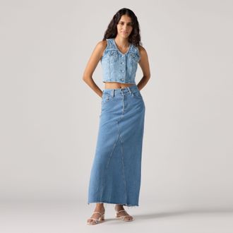 Levi's Long Skirt - Womens - 26 - Blue