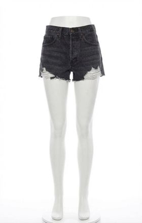 Z Supply Classic Hi-Rise Denim Short In Washed Black