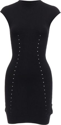 Alexander Wang Wool Blend Pointelle Knit Bodycon Dress