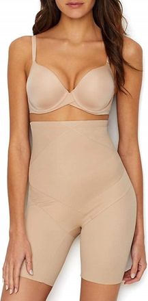 Miraclesuit Instant Tummy Tuck Hi-Waist Thigh Slimmer Shapewear In Nude