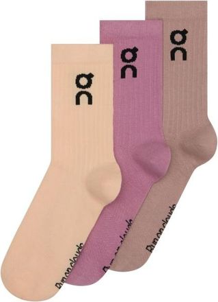 On Logo Sock High 3-Pack Multifunktionssocken - Unisex | beige