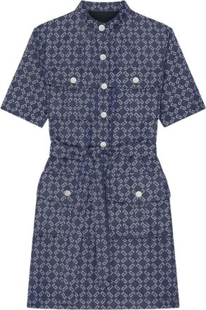 Givenchy Dames, Jurken, Blauw, Maat: XS Denim