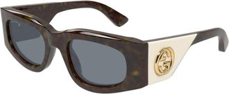 Gucci Ladies Black Square Sunglasses GG1664S 003