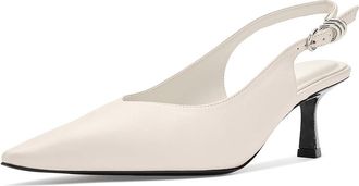 Rag & Bone Brynn Slingback Heels High Heels Antique White : EU 38.5 (US Womens 8.5) M, Leather