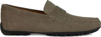 Geox Kosmopolis penny-slot suede loafers - Neutrals