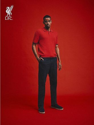 Tommy Hilfiger Cable Knit Short Sleeve Polo Jumper