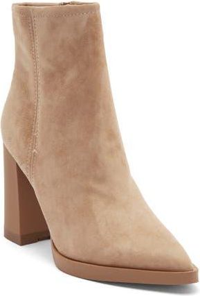 Steve Madden Harden Pointed Toe Bootie in Sand Suede at Nordstrom Rack, Size 9.5