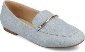 Journee Collection Wrenn Flat in Denim at Nordstrom Rack, Size 6.5