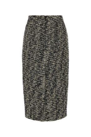 Gucci Womens Multicolor Boucl&atilde;&copy; Skirt Blackwhitemc Generic Gonne