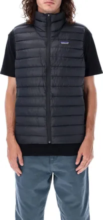 Patagonia Black Logo Puffer Vest