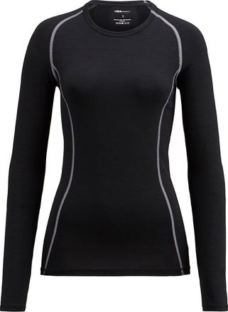 Isa Langarmshirt ISA BODYWEAR Shirt langarm, Damen, Gr. XL, schwarz, Obermaterial: 76% Wolle WO. 19% Polyamid PA. 5% Elasthan EL., Shirts Langarmshirt