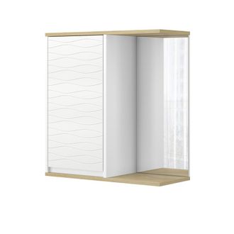 Vicco Armario Con Espejo De Ba&ntilde;o Livia, Blanco, 60 X 63 Cm Con Espejo