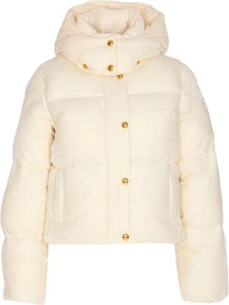 Elisabetta Franchi Piumino trapuntato in velluto - Bianco