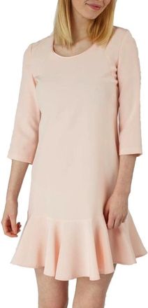 Patrizia Pepe Viscose Satijnen Jurk - Dames - Casual kleedjes - Roze - M - Satijn - Kleedjes