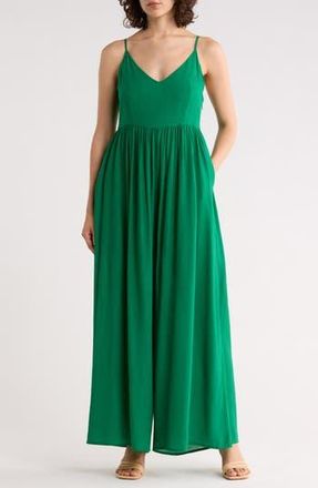 West K Wide Leg Jumpsuit in Kelly Green at Nordstrom Rack, Size X-Large