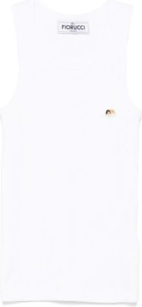 Fiorucci Canotta Angel Patch - Bianco