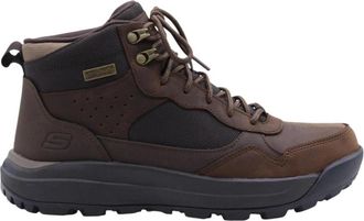 Skechers Stijlvolle Javanais Enkellaarzen - Heren - Veterlaarzen - Bruin - 45 EU - Schoenen