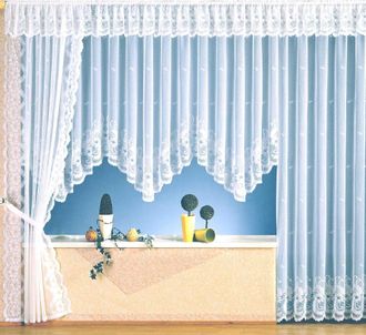 Weckbrodt-Gardinen Vorhang »Flensburg« Kräuselband 1 Stk. tlg. Seitenschal, Jacquard, strukturiert, halbtransparent, Gardine, Store