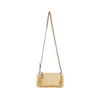 クラッチバッグ FENDI POUCH WITH FABRIC CHAIN Baguette Pouch Fabric Blue | Fendi