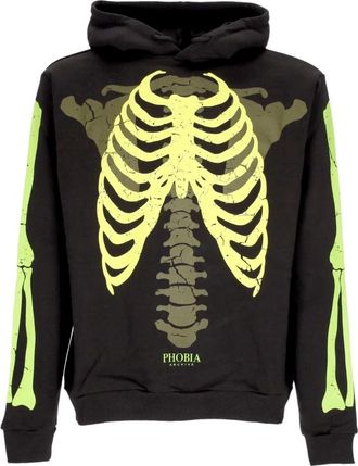 Phobia Archive Bones Hoodie - Heren - Hoodies - Zwart - XL - Katoen - Hoodies & sweatvesten