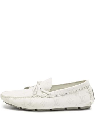Louis Vuitton Mocassini Driver Monogram Antarctica - Bianco