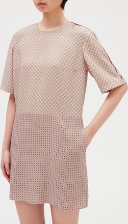 Claudie Pierlot Robe courte imprim&eacute;e rose