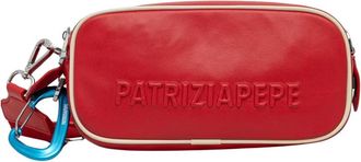 Patrizia Pepe Crossbody Bag - Dames - Schoudertassen - Rood - ONE Size - Leer - Tassen