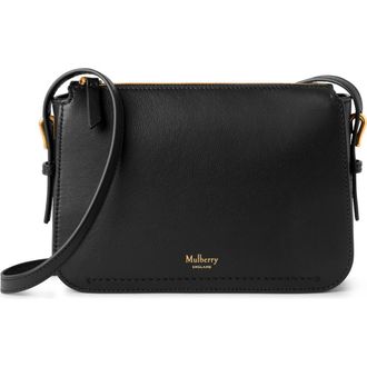 Mulberry Clovelly Leather Crossbody Bag in Black at Nordstrom