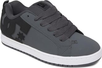 DC Sneaker DC SHOES Court Graffik, Herren, Gr. 10,5 (44), grau (dk grau, schwarz, wei&szlig;), 57.05% Leder, 28.2% Synthetikmaterial, 13.87% Polyester, 0.88% T