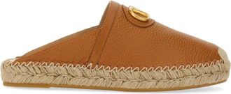 Valentino Garavani Brown Logo Espadrilles Loafers