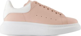 Alexander McQueen Womens Oversized Calfskin Sneaker Pink