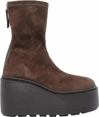 Vic Mati&eacute; Womens Magnifico Platform Zip Bootie In Brown
